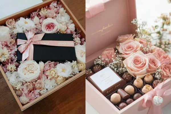 Diseño con flores naturales