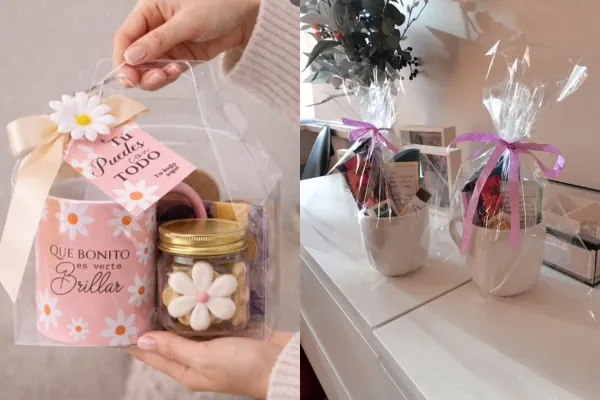 Estilo elegante con papel transparente
