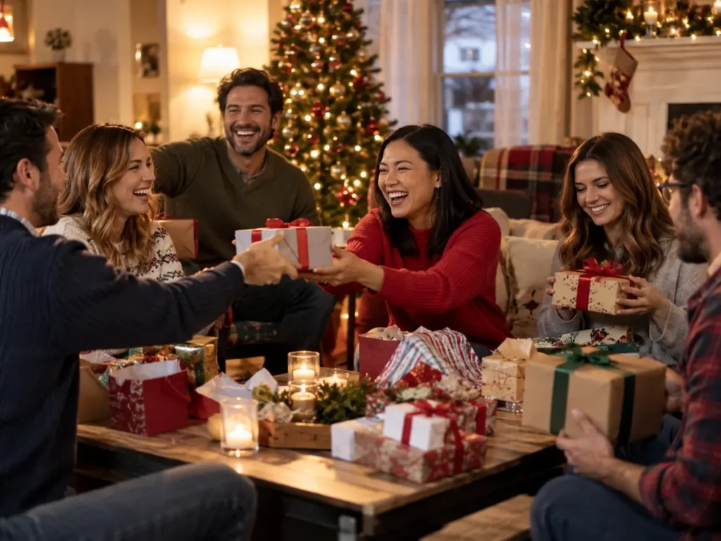 dinámicas para intercambio de regalos para Navidad