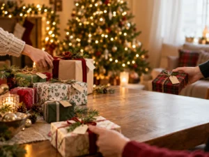 intercambio de regalos navideño